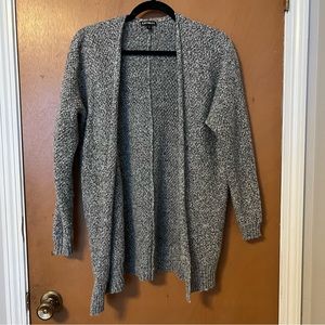 Express Grey open front, wool blend cardigan